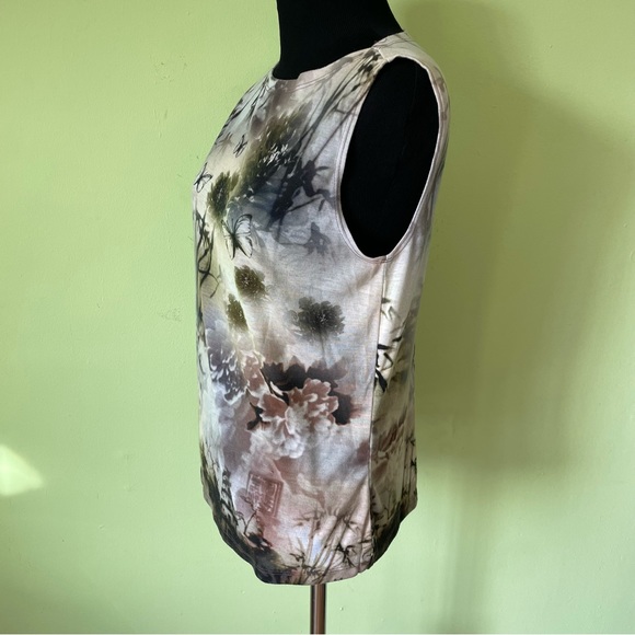 VINTAGE Y2K AMY BYER BUTTERFLY PAGODA GRAPHIC PRINT TANK TOP SIZE MEDIUM - Picture 3 of 7